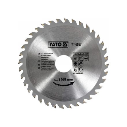 YATO Kreissägeblatt für Holz 160 x 30 x 2,0 mm / 36T