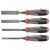 YATO Stechbeitelset 4-teilig mit Kunststoffgriff 10-12-16-20 mm CrV
