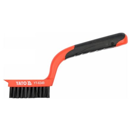 YATO Drahtbürste mit 5-zeiligem Kunststoffgriff Nylon 180 mm