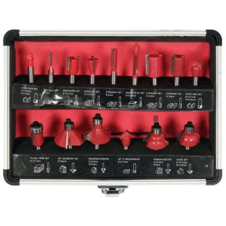YATO Oberfräsensatz 15-teilig 6 mm