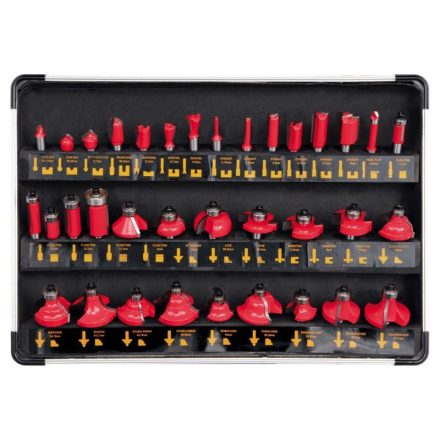 YATO Oberfräser-Set 35-teilig 8 mm im Alu-Koffer