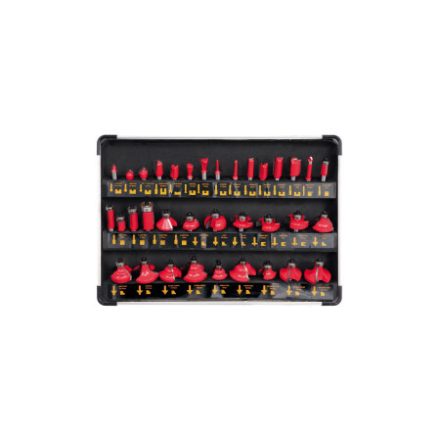 YATO Oberfräser-Set 35-teilig 8 mm im Alu-Koffer