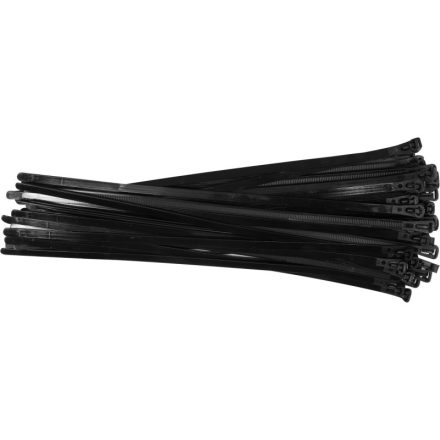 YATO Lösbare Kabelbinder 7,6 x 350 mm schwarz (100 Stück)