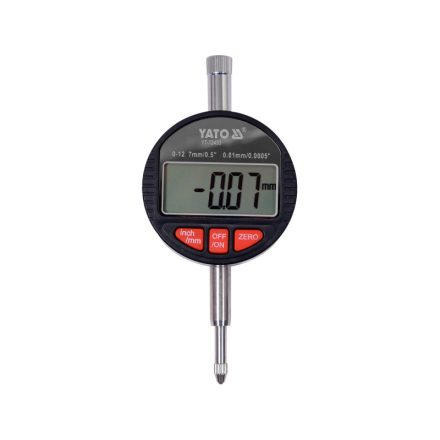 YATO Digitalanzeigeuhr 0-12,7/ 0,01 mm magnetisch