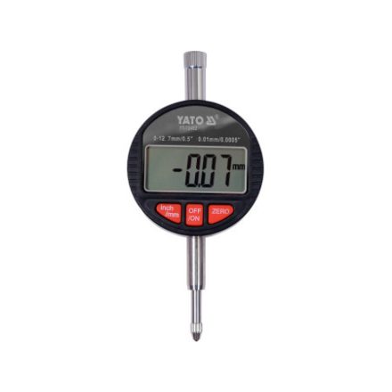 YATO Digitalanzeigeuhr 0-12,7/ 0,01 mm magnetisch