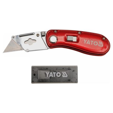 YATO Klappbares Trapezklingenmesser + 5 Klingen
