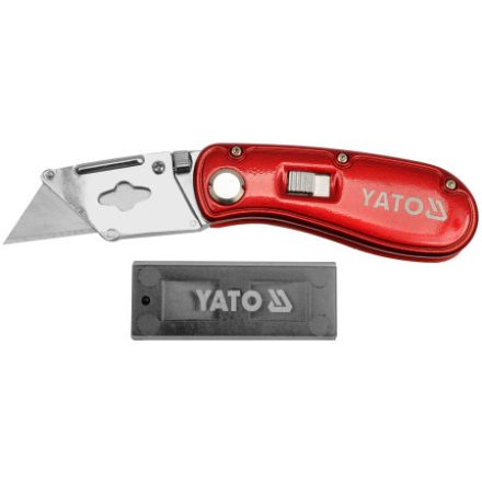 YATO Klappbares Trapezklingenmesser + 5 Klingen