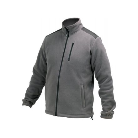 YATO Arbeitsschutz-Fleecepullover grau Größe L mit 3 Taschen