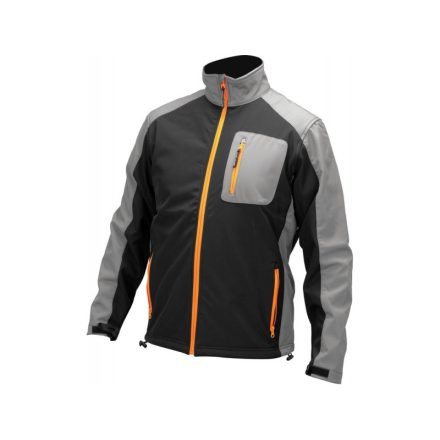 YATO Arbeitsschutz-Softshelljacke schwarz-grau Größe S mit 3 Taschen