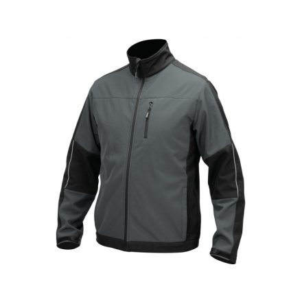 YATO Arbeitsschutz-Softshelljacke grau-schwarz Größe S mit 3 Taschen