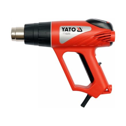 YATO Heißluftgebläse mit LCD-Display + Zubehör 600 °C 2000 W