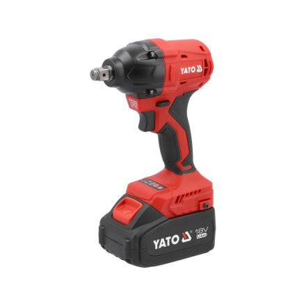 YATO Akku-Schlagschrauber 1/2" 350 Nm ohne Kohlebürsten 18 V (2 x 4,0 Ah Akku + Ladegerät)