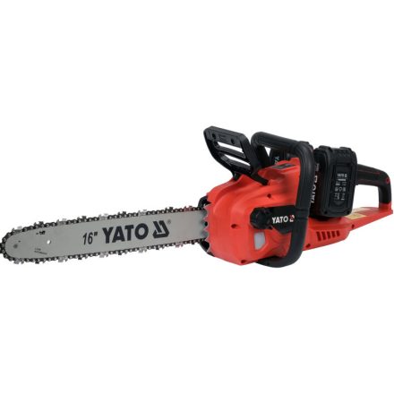YATO Akku-Kettensäge 16" 2 x 18 V (2 x 4,0 Ah Akku + Ladegerät)