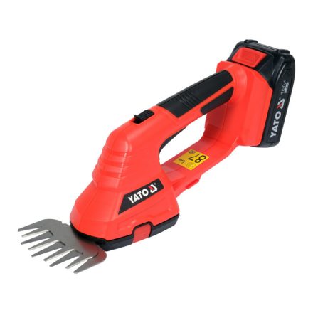 YATO Akku-Rasenschere 18 V (1 x 2,0 Ah Akku + Ladegerät)