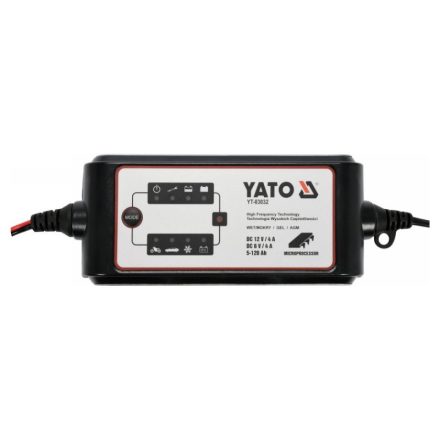 YATO Batterieladegerät 6-12 V / 4 A / 5-120 Ah