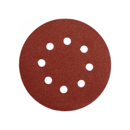 YATO Klettschleifscheibe 125 mm / P100 8-Loch (5 Stück)