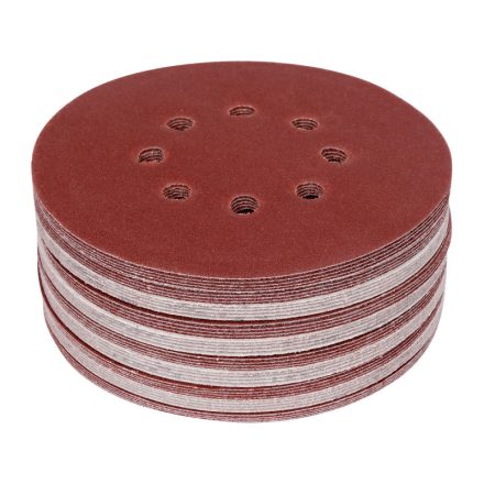 YATO Klettschleifscheibe 150 mm / P120 8-Loch (50 Stück)