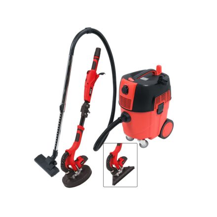 YATO Industriestaubsauger mit automatischem Filterrüttler 1600 W + Giraffe Wandschleifer 710 W (YT-82350)