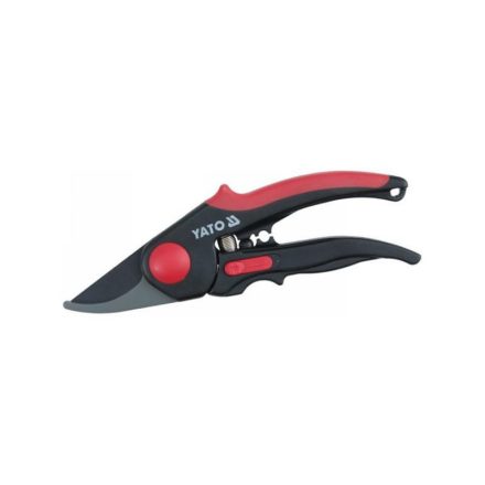 YATO Gartenschere mit 210 mm teflonbeschichteter Klinge, Kunststoffhülle