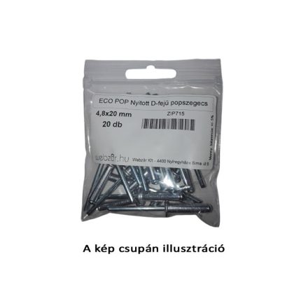 TopPop offene D-Kopf-Blindniete 3,2x6 (20 Stück)